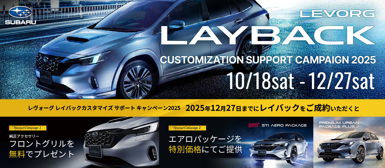 レイバック カスタマイズサポートキャンペーン