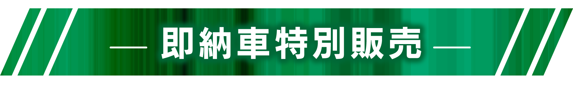 即納車特別販売