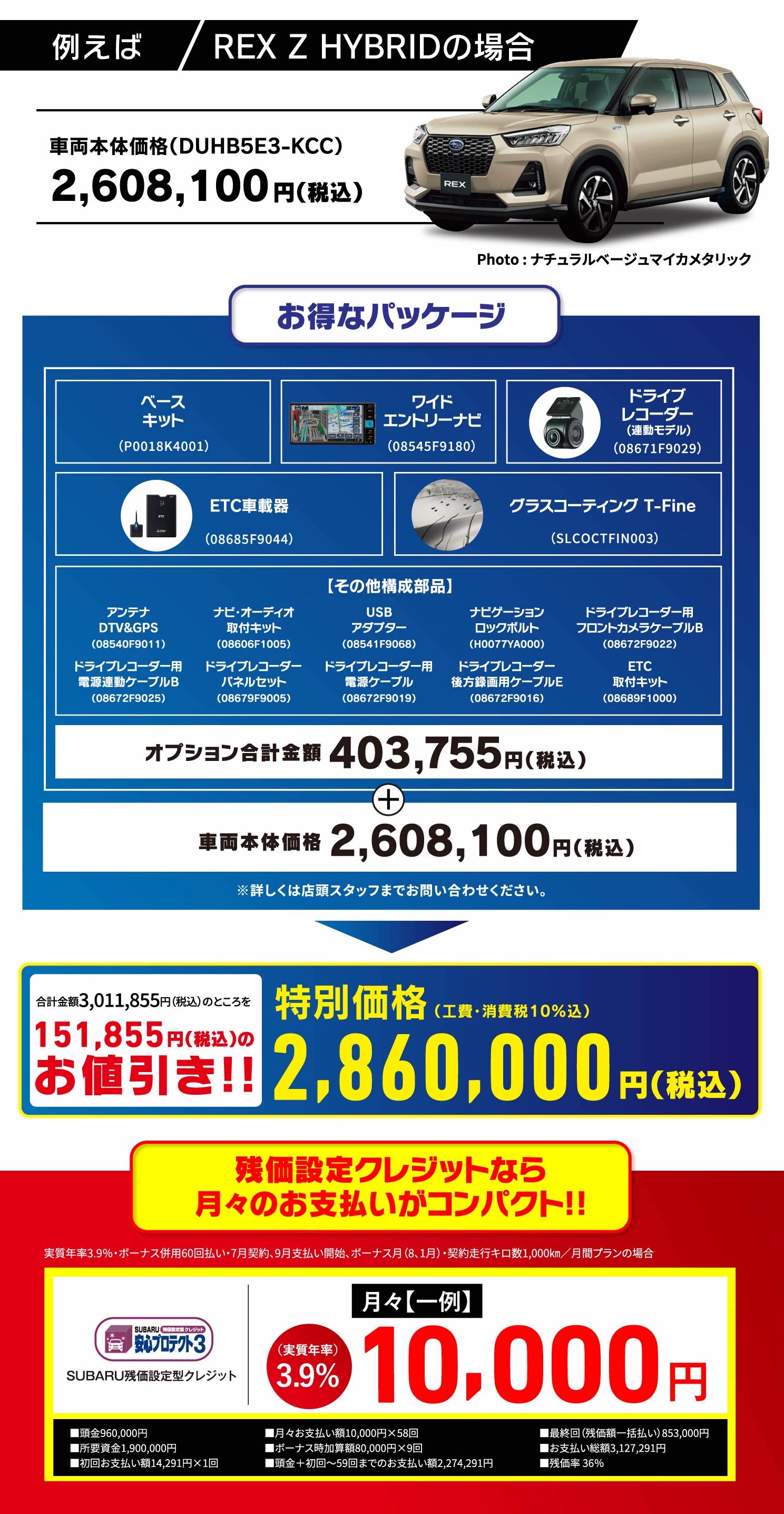 REX Z HYBRIDの場合
