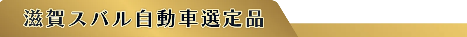滋賀スバル自動車選定品